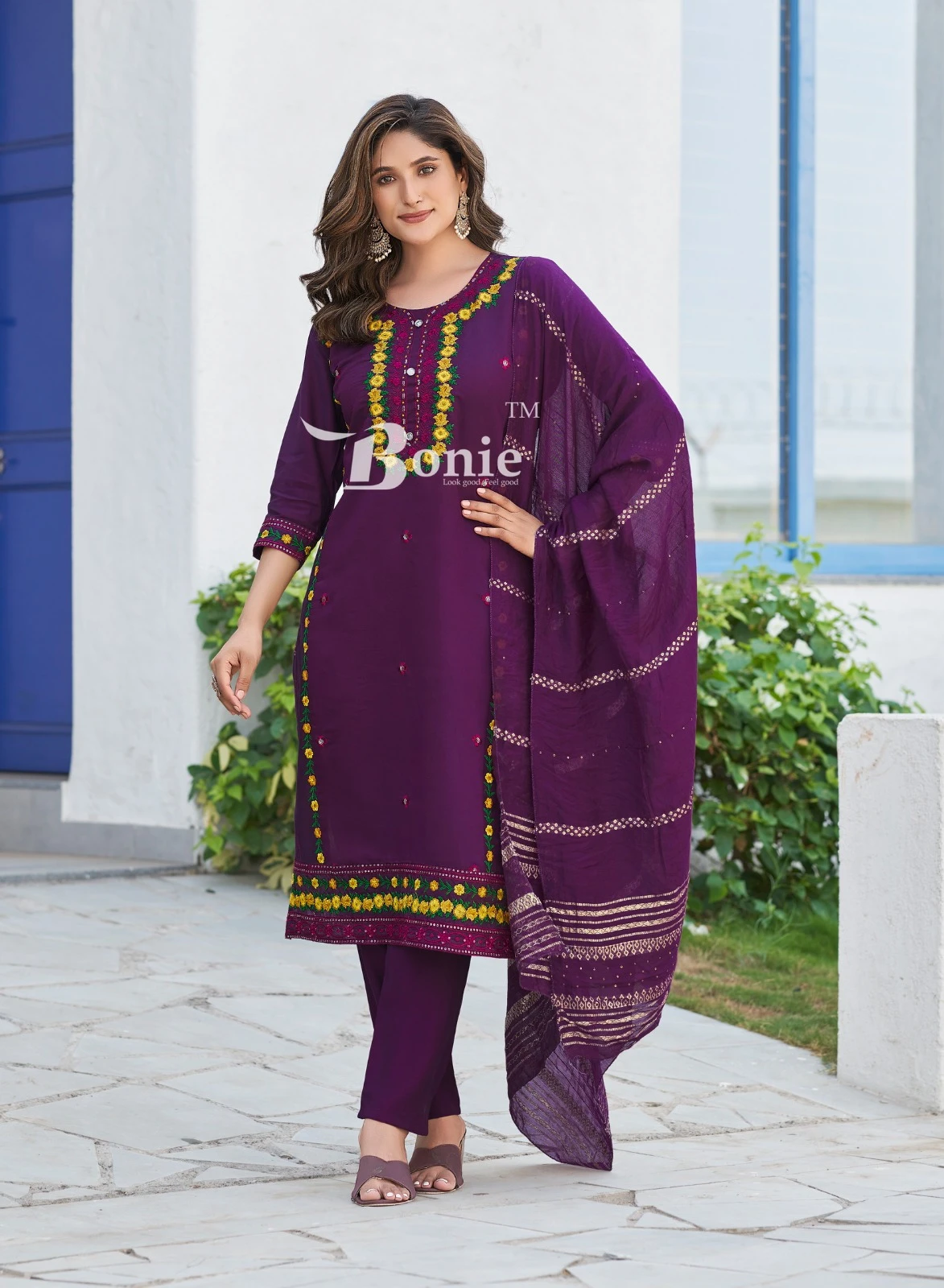 Bonie Shikha Vol 2 Roman Silk Wholesale Readymade Salwar Suit Catalog — Wholesale Readymade Suit, bonie wholesale from Surat - Gallery Image 5